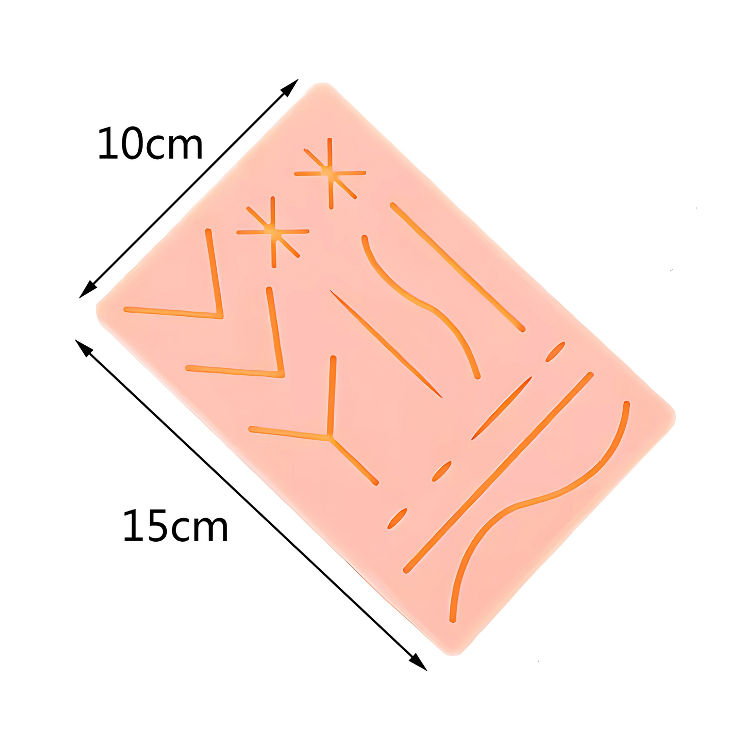 Piel sintética para sutura (rectangular)